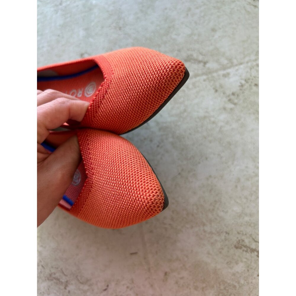 Rothys Pointed-Toe Flats Women’s W6 Orange & Blue… - image 6
